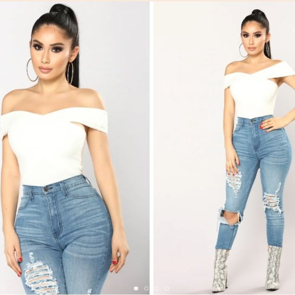 Fashion Nova Tops - Hide The Truth Top - White